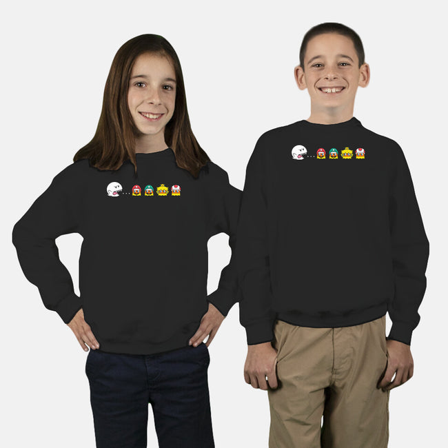 Pac-Boo-Youth-Crew Neck-Sweatshirt-krisren28