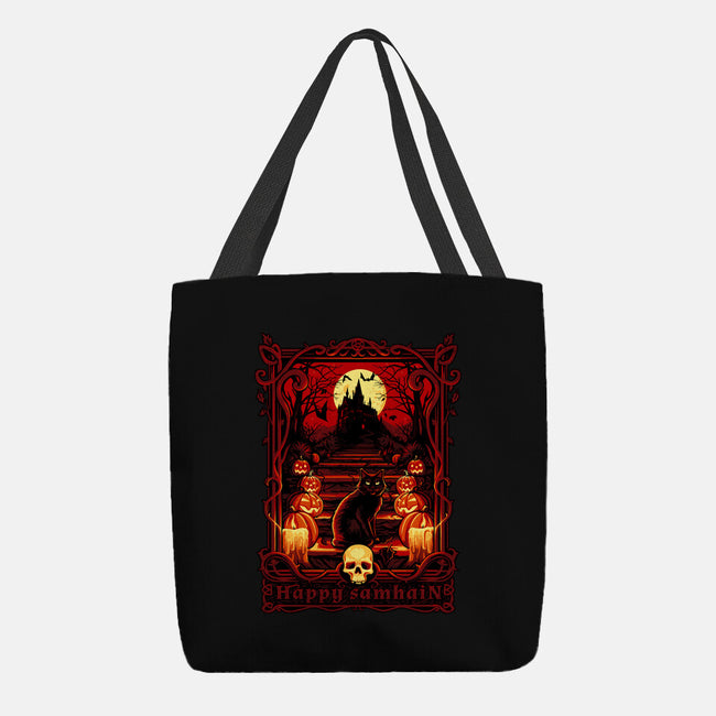 Happy Samhain-None-Basic Tote-Bag-daobiwan