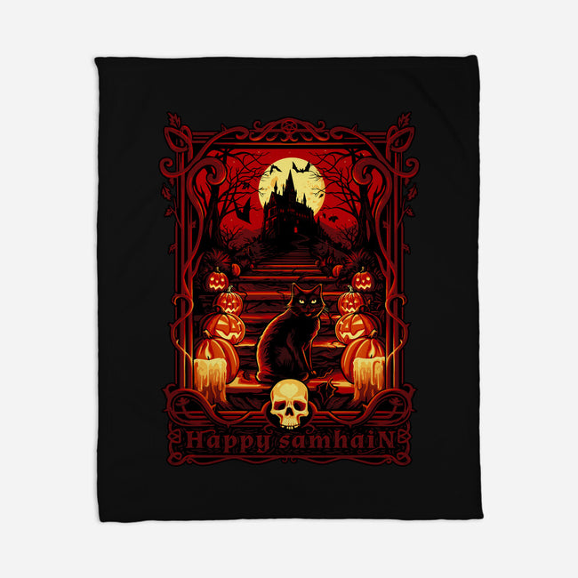 Happy Samhain-None-Fleece-Blanket-daobiwan