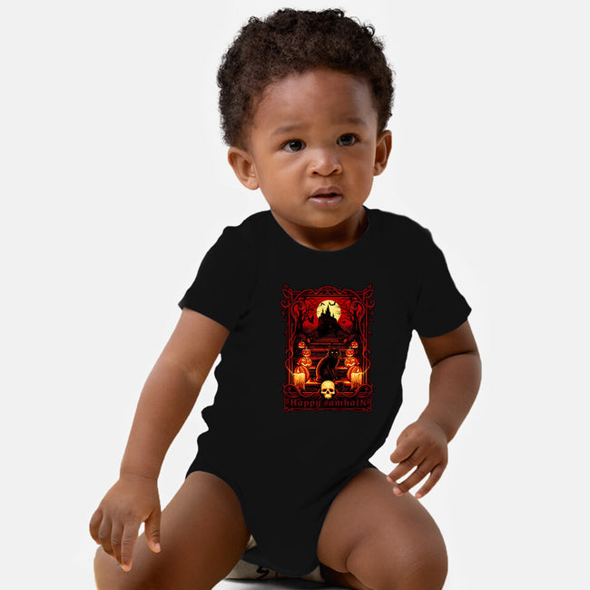 Happy Samhain-Baby-Basic-Onesie-daobiwan