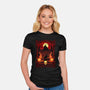 Happy Samhain-Womens-Fitted-Tee-daobiwan