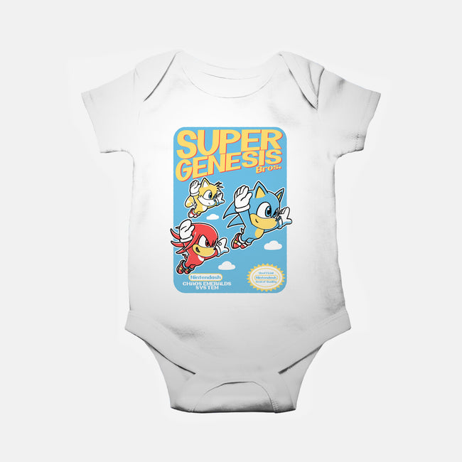 Super Genesis Bros-Baby-Basic-Onesie-naomori