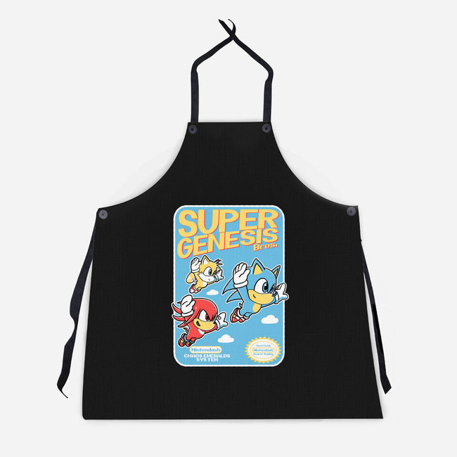 Super Genesis Bros-Unisex-Kitchen-Apron-naomori