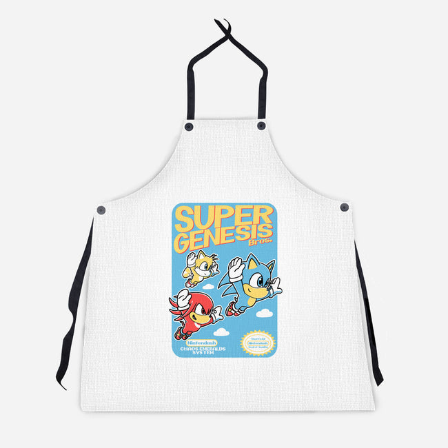 Super Genesis Bros-Unisex-Kitchen-Apron-naomori