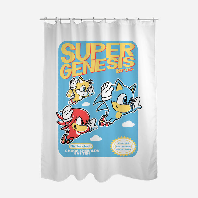 Super Genesis Bros-None-Polyester-Shower Curtain-naomori