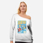 Super Genesis Bros-Womens-Off Shoulder-Sweatshirt-naomori