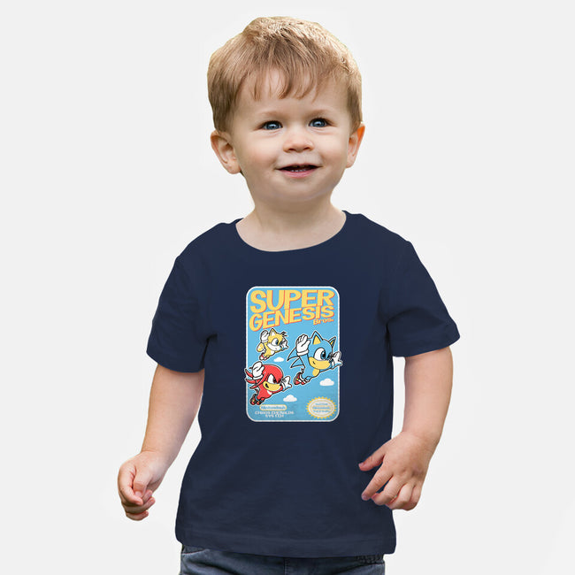 Super Genesis Bros-Baby-Basic-Tee-naomori