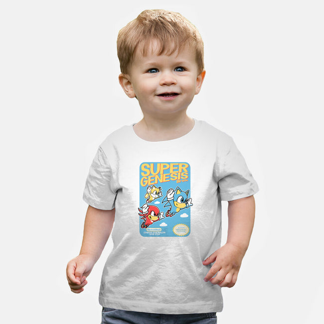 Super Genesis Bros-Baby-Basic-Tee-naomori