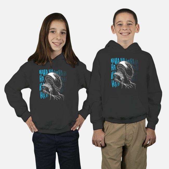 No One Can Hear You Laugh-Youth-Pullover-Sweatshirt-kharmazero