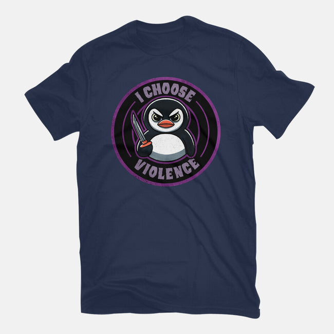 Violent Penguin-Unisex-Basic-Tee-fanfreak1