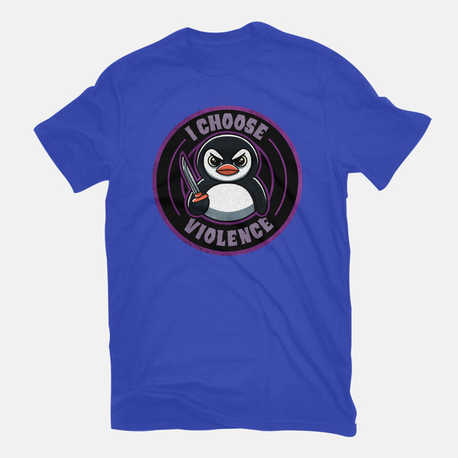 Violent Penguin-Unisex-Basic-Tee-fanfreak1