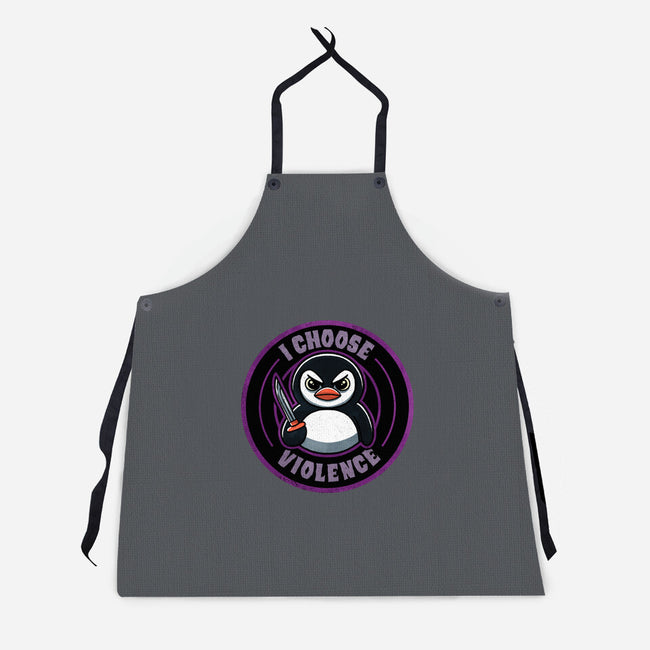 Violent Penguin-Unisex-Kitchen-Apron-fanfreak1