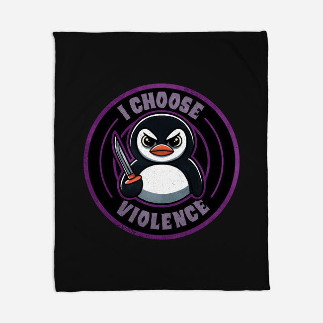 Violent Penguin-None-Fleece-Blanket-fanfreak1