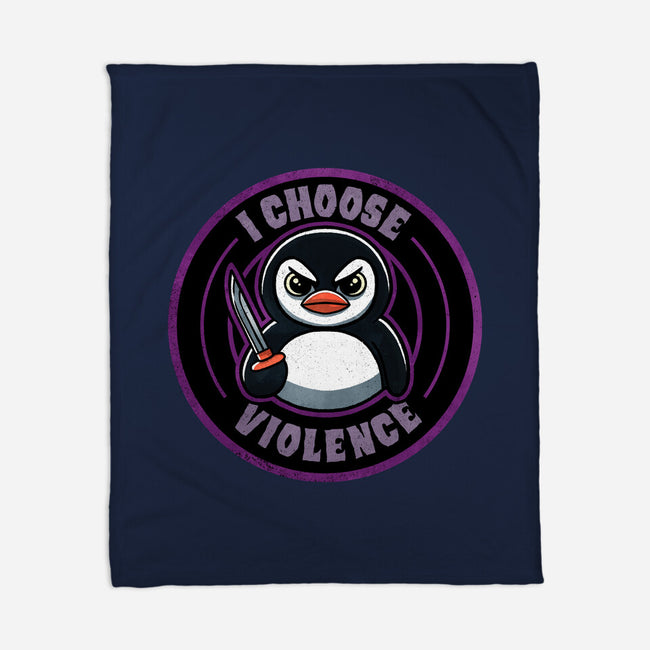 Violent Penguin-None-Fleece-Blanket-fanfreak1