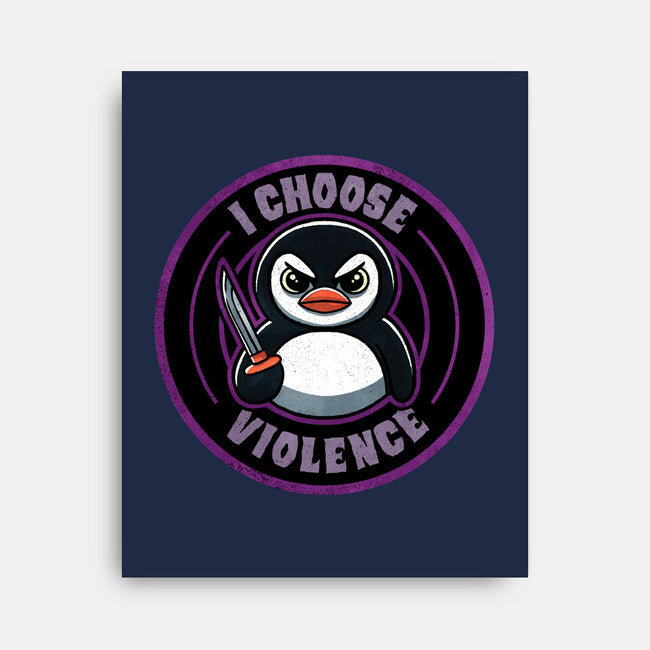 Violent Penguin-None-Stretched-Canvas-fanfreak1