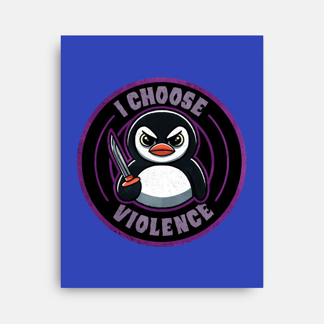 Violent Penguin-None-Stretched-Canvas-fanfreak1