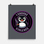 Violent Penguin-None-Matte-Poster-fanfreak1