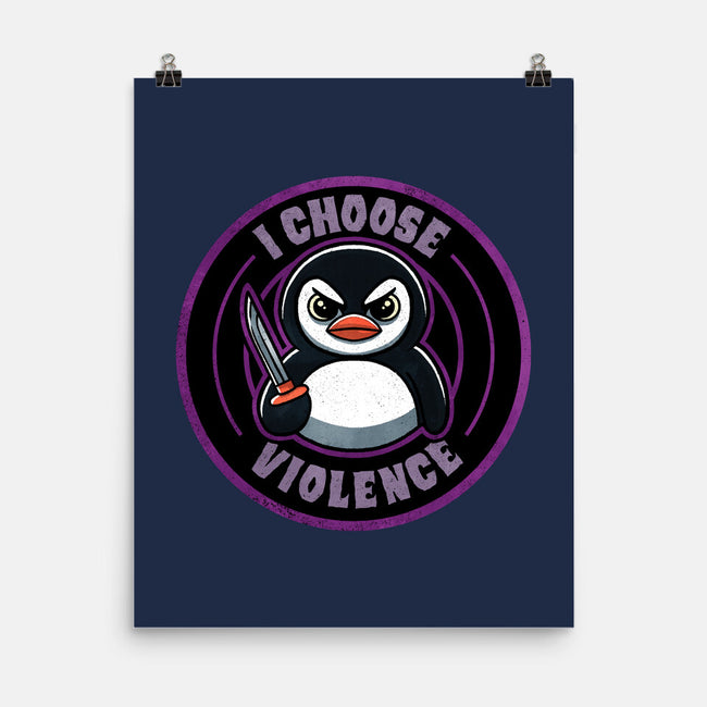 Violent Penguin-None-Matte-Poster-fanfreak1