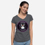 Violent Penguin-Womens-V-Neck-Tee-fanfreak1