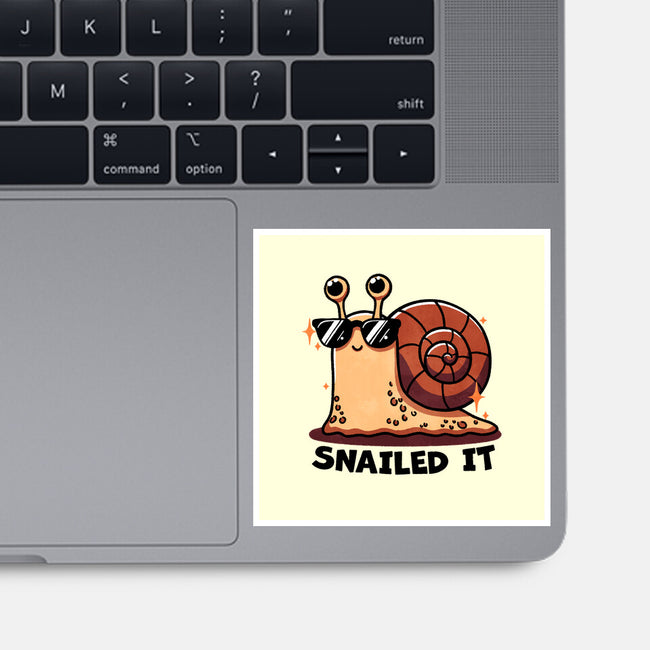 Snailed It-None-Glossy-Sticker-fanfreak1