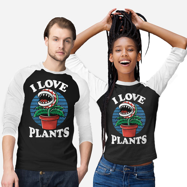 I Love Plants-Unisex-Baseball-Tee-fanfreak1