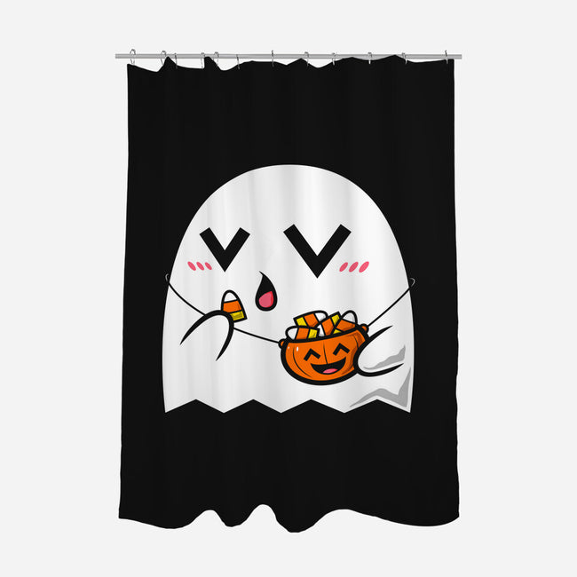 Kawaii Ghost-None-Polyester-Shower Curtain-krisren28