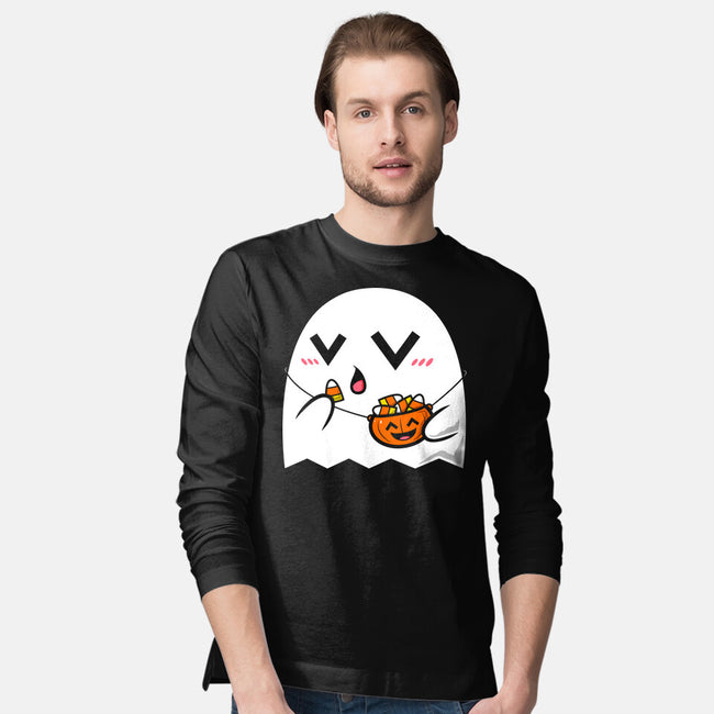 Kawaii Ghost-Mens-Long Sleeved-Tee-krisren28