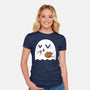 Kawaii Ghost-Womens-Fitted-Tee-krisren28