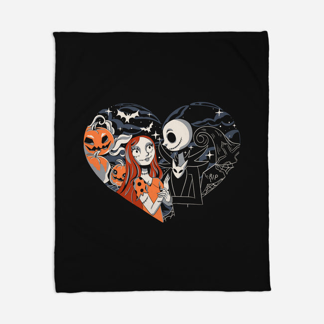 Jack And Sally-None-Fleece-Blanket-yumie