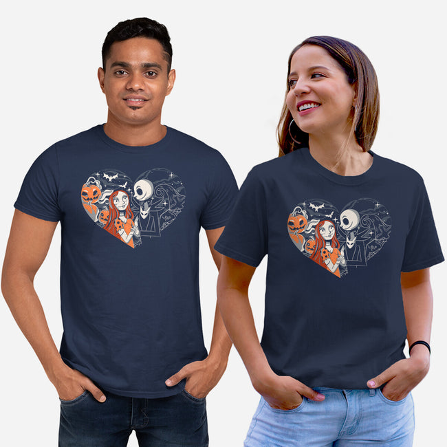 Jack And Sally-Unisex-Basic-Tee-yumie