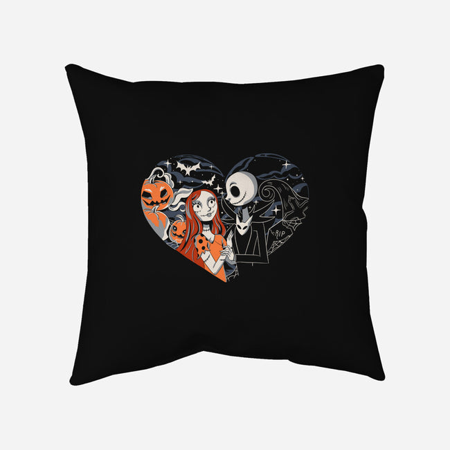 Jack And Sally-None-Removable Cover w Insert-Throw Pillow-yumie