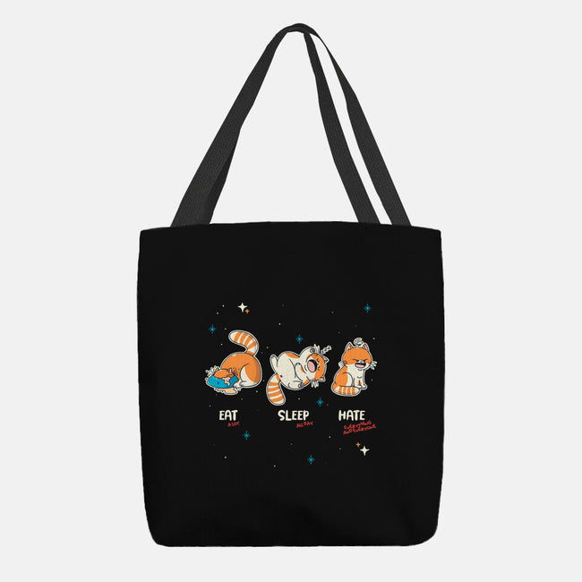 Eat Sleep Hate-None-Basic Tote-Bag-Freecheese