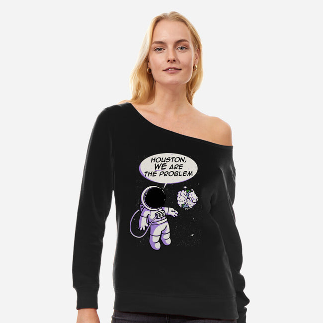 We Are The Problem-Womens-Off Shoulder-Sweatshirt-sebasebi