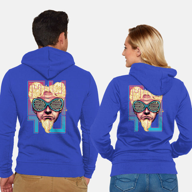 Fashion Icon-Unisex-Zip-Up-Sweatshirt-glitchygorilla