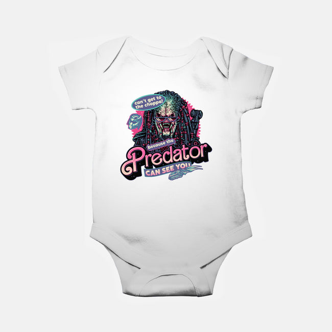 Predator Can See You-Baby-Basic-Onesie-glitchygorilla