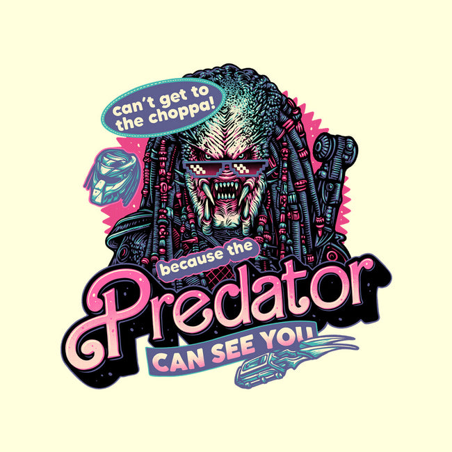 Predator Can See You-None-Fleece-Blanket-glitchygorilla