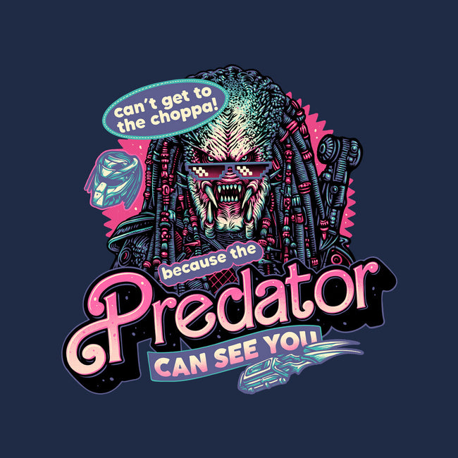 Predator Can See You-None-Glossy-Sticker-glitchygorilla