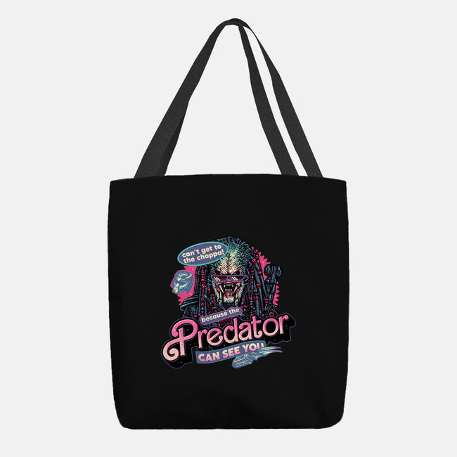 Predator Can See You-None-Basic Tote-Bag-glitchygorilla