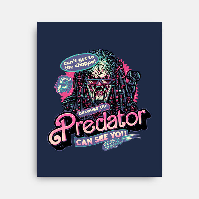 Predator Can See You-None-Stretched-Canvas-glitchygorilla