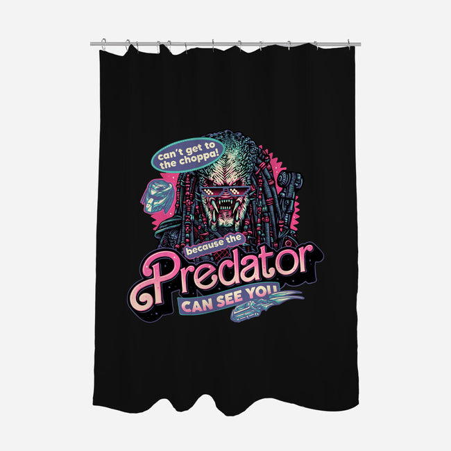 Predator Can See You-None-Polyester-Shower Curtain-glitchygorilla