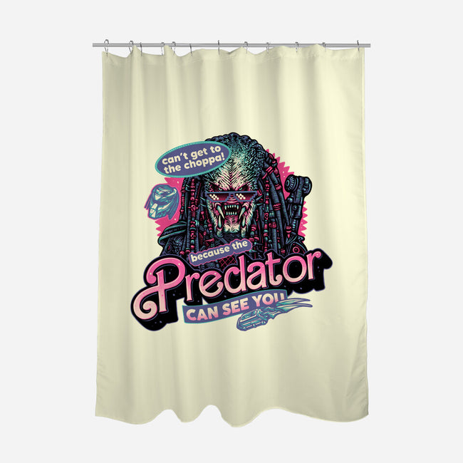 Predator Can See You-None-Polyester-Shower Curtain-glitchygorilla