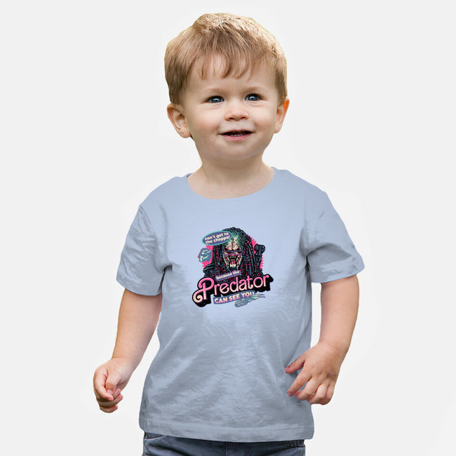 Predator Can See You-Baby-Basic-Tee-glitchygorilla