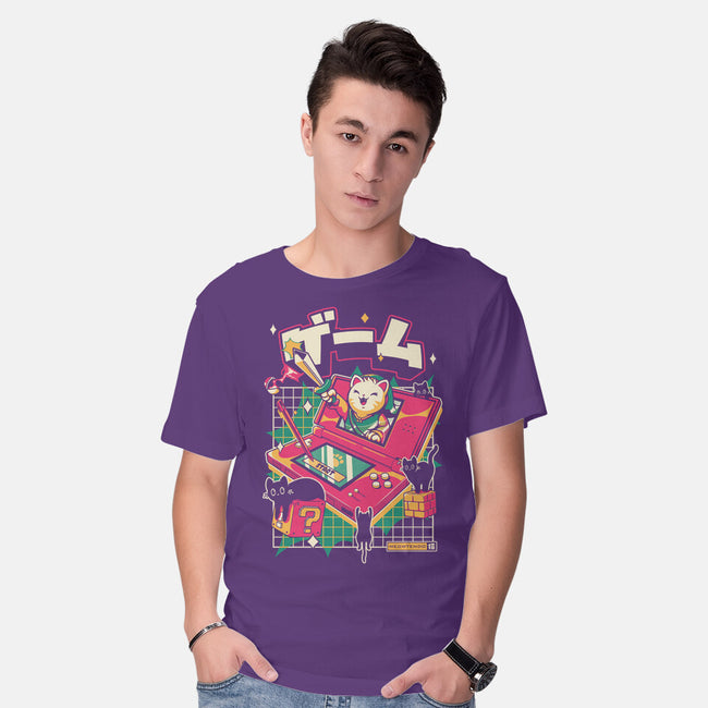 Meowtendo DS-Mens-Basic-Tee-Yuri Santos Art