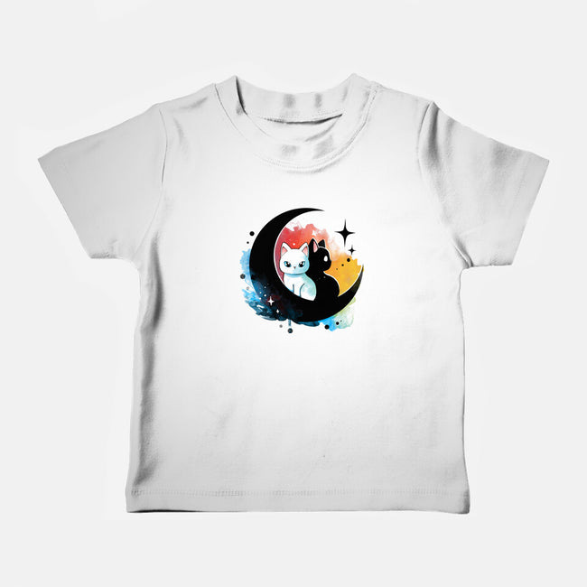 Moon Color Kittens-Baby-Basic-Tee-Vallina84