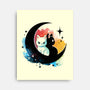 Moon Color Kittens-None-Stretched-Canvas-Vallina84