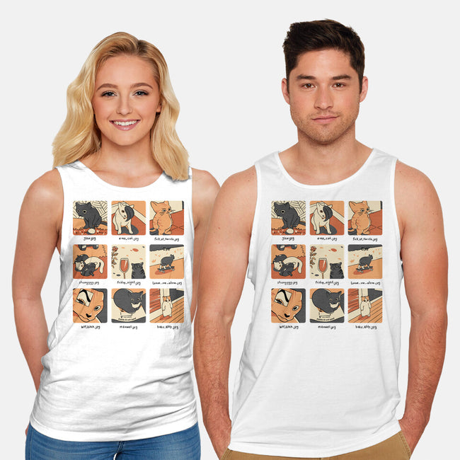 Cat Meme-Unisex-Basic-Tank-yumie