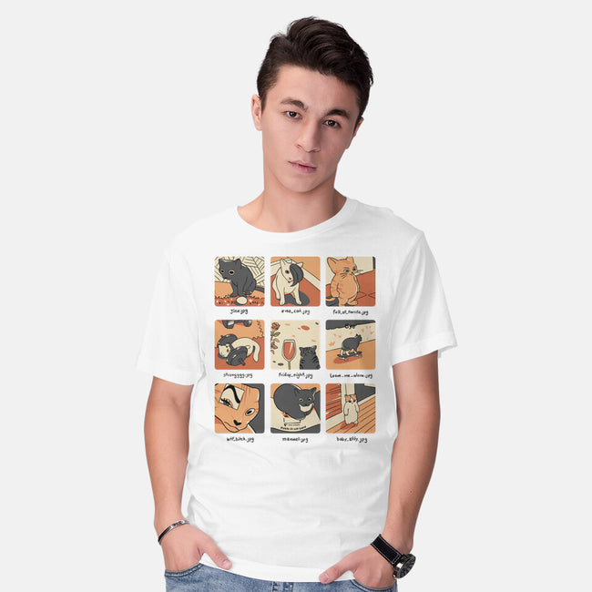 Cat Meme-Mens-Basic-Tee-yumie