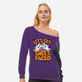 Let's Get Sheet Faced-Womens-Off Shoulder-Sweatshirt-Kordiush