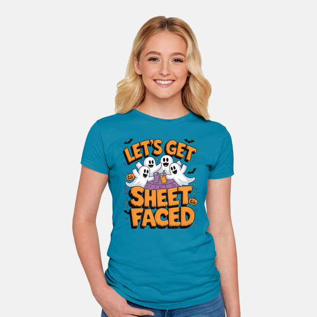 Let's Get Sheet Faced-Womens-Fitted-Tee-Kordiush