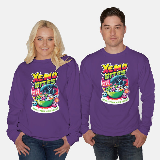 Xeno Bites-Unisex-Crew Neck-Sweatshirt-Joel